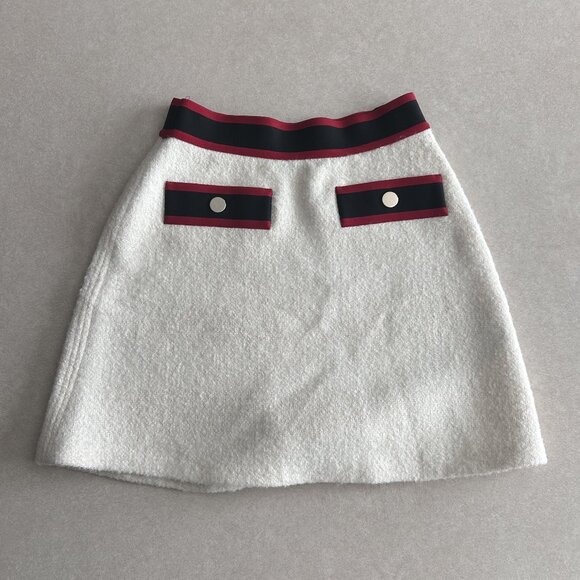 Maje Josine Band-Detail Tweed Mini Skirt ASO Cheryl Blossom - Picture 6 of 12